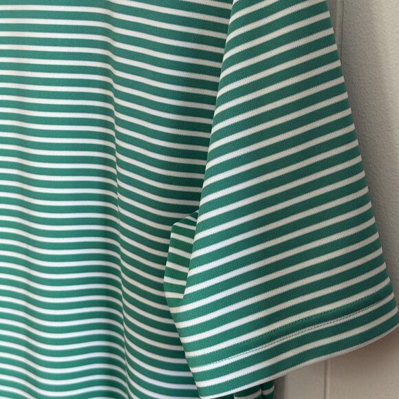 Pinehurst Adidas Polo Shirt Mens Small Green Stripe Golf Performance BC6587 - Picture 9 of 12